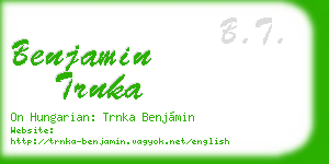 benjamin trnka business card