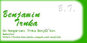 benjamin trnka business card